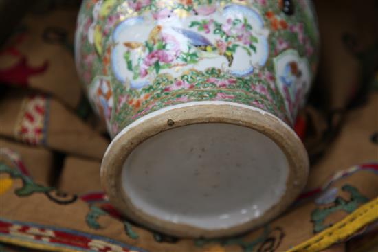 A Cantonese vase, 34cm